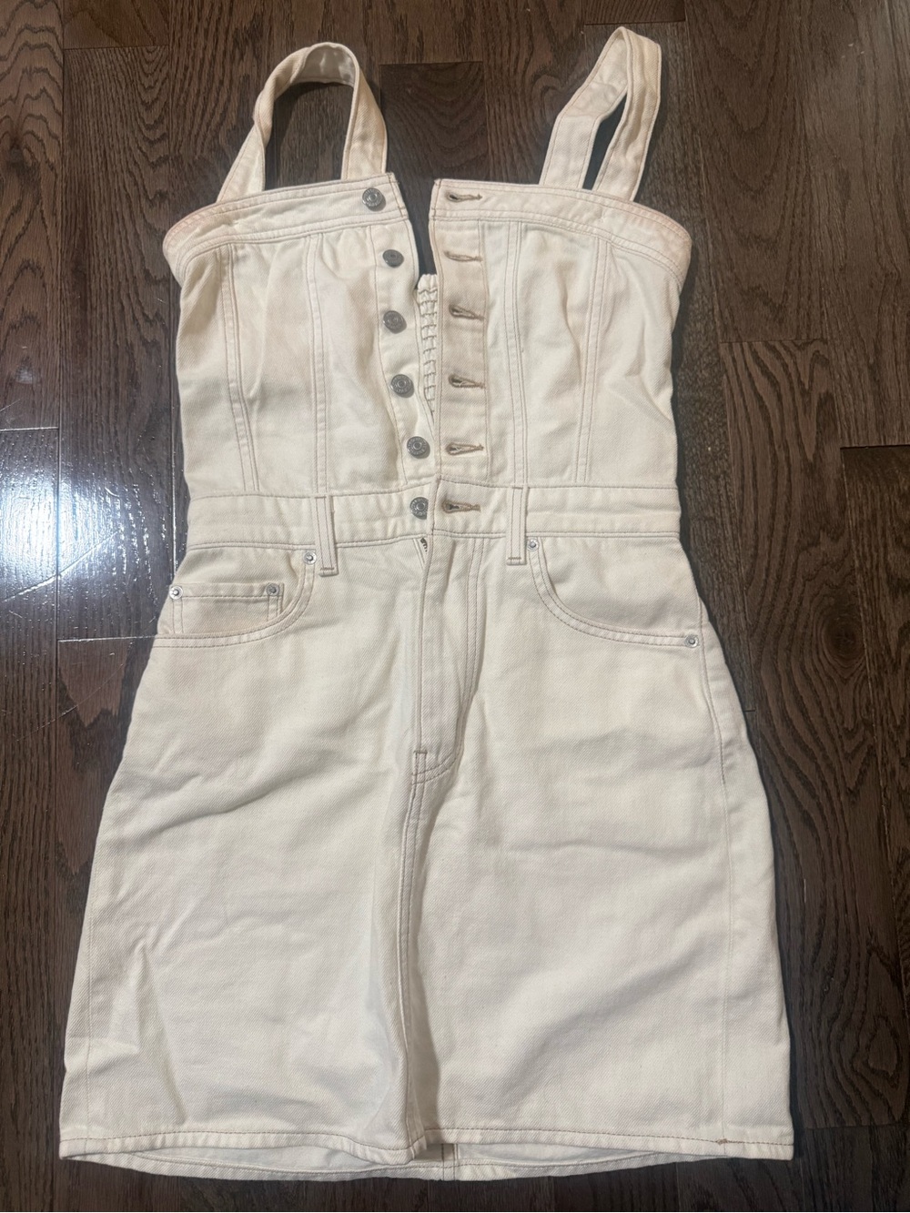 Levi’s Cream Denim One-Piece overalls/dress